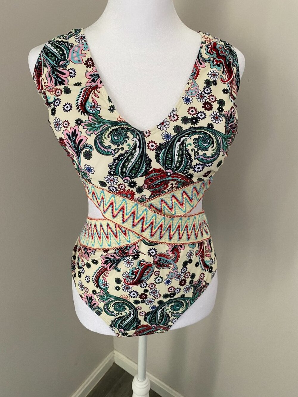 Paisley Print Monkini